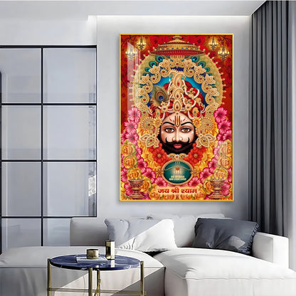 Shree Lakhdatar Premium Acrylic Vertical Wall Art