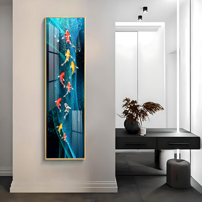 Fish Kaleidoscope Premium Acrylic Vertical Wall Art