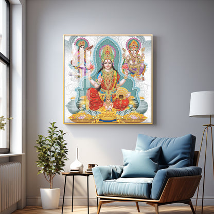 Supreme Serenity Deities Premium Acrylic Square Wall Art