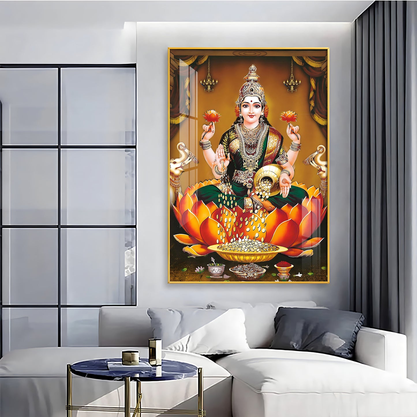 Goddess in Tranquility Premium Vertical Acrylic Wall Art