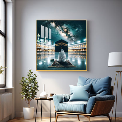 Kaaba Mecca Premium Acrylic Square Wall Art