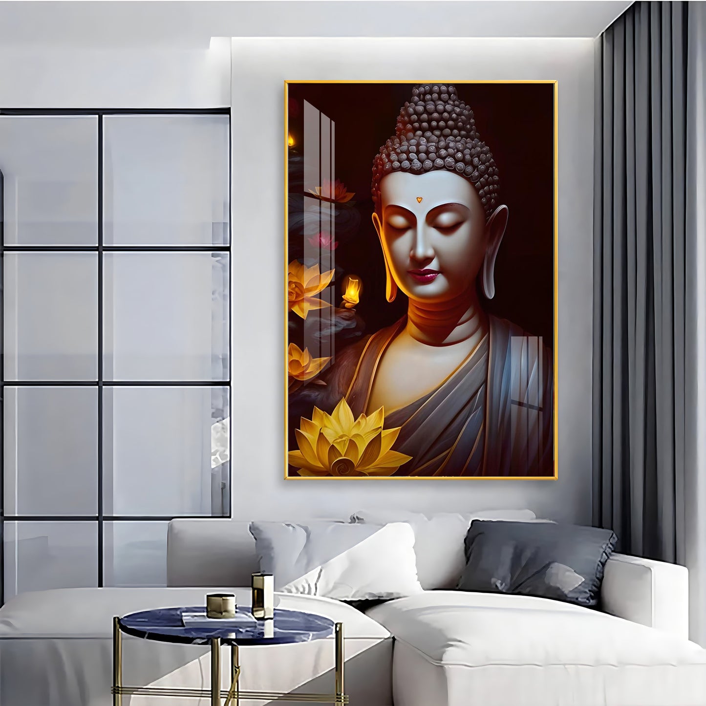 Perpetual Buddha Premium Acrylic Vertical Wall Art