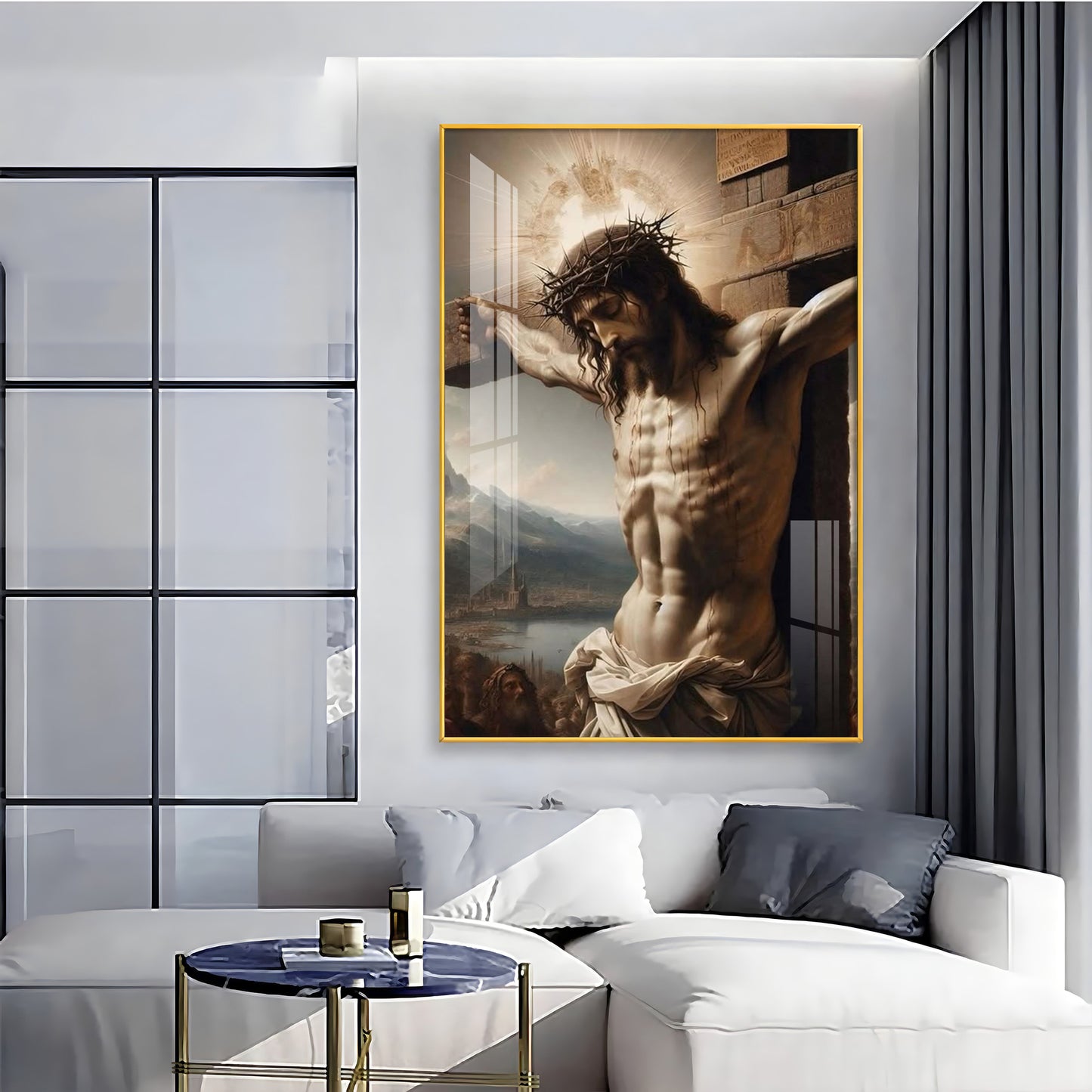 Divine Sacrifice Of Jesus Premium Acrylic Wall Art