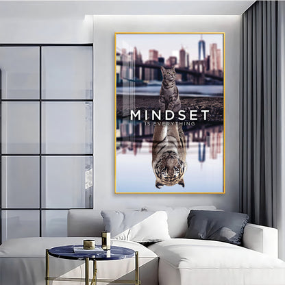 Mindset Is Everything Premium Acrylic Vertical Wall Art