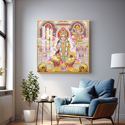 Supreme Laxmi Radiance Premium Acrylic Square Wall Art