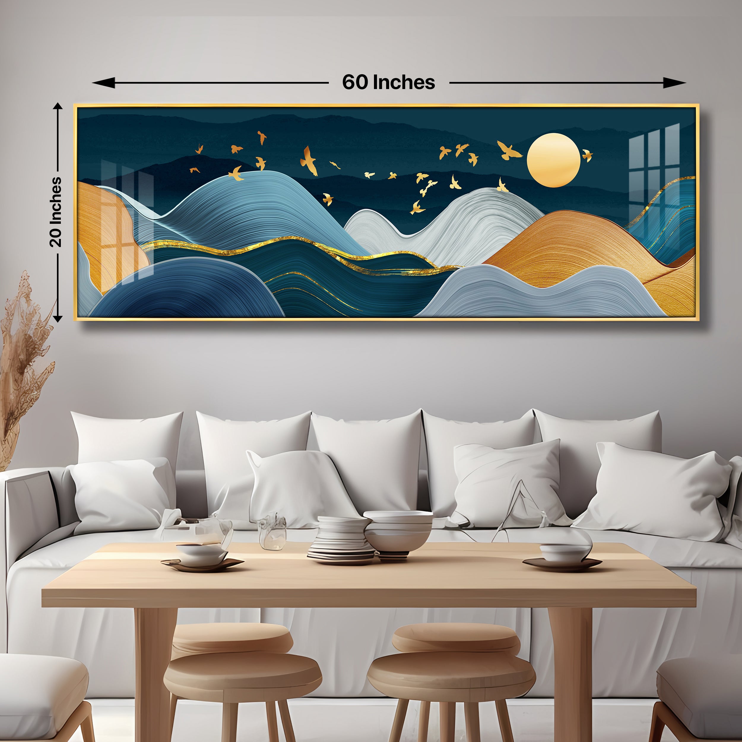 Scandinavian Mountains Premium Acrylic Horizontal Wall Art