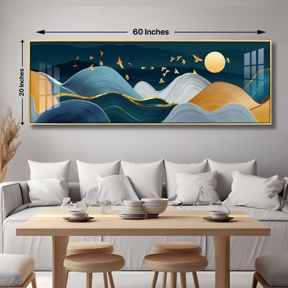 Scandinavian Mountains Premium Acrylic Horizontal Wall Art