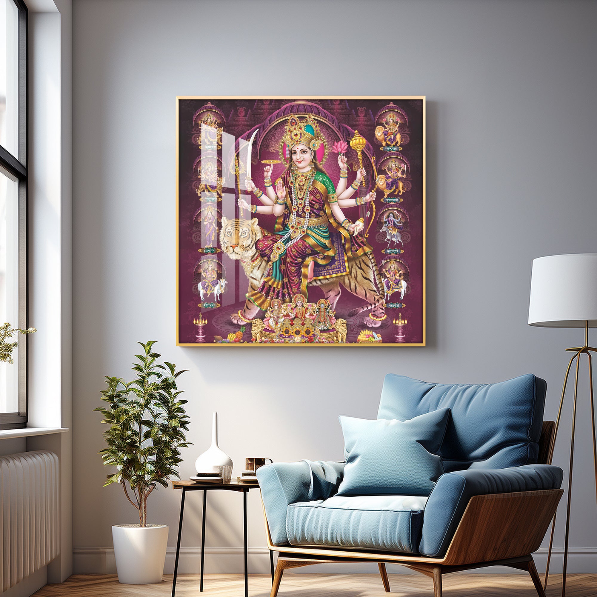 Radiant Divinity Premium Acrylic Square Wall Art