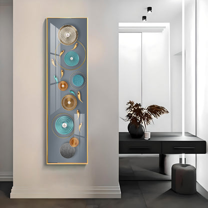 Elegance of Grey Premium Acrylic Vertical Wall Art