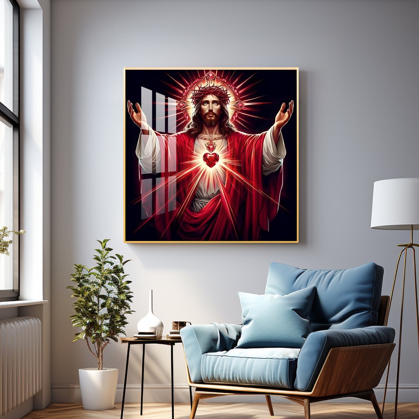 Heart of God Premium Acrylic Square Wall Art