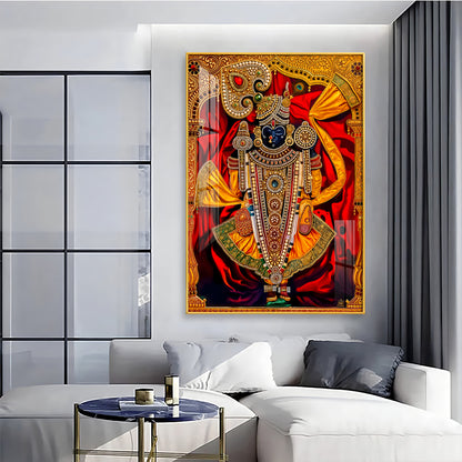 Dwarkadhish Premium Acrylic Vertical Wall Art