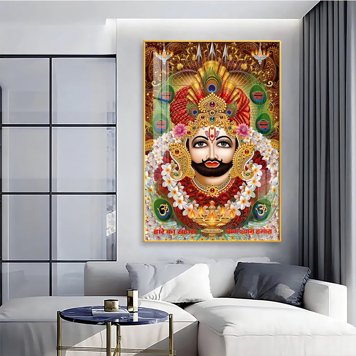 Baba Shyam Humara Premium Acrylic Vertical Wall Art