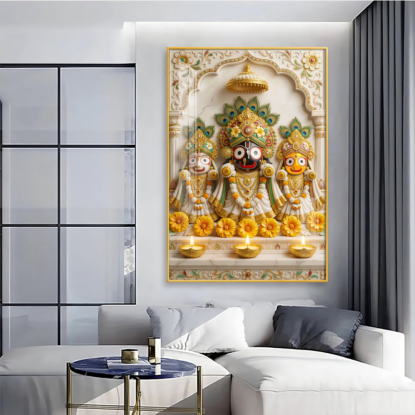 Shri Jagannath Bhagwan Premium Acrylic Vertical Wall Art