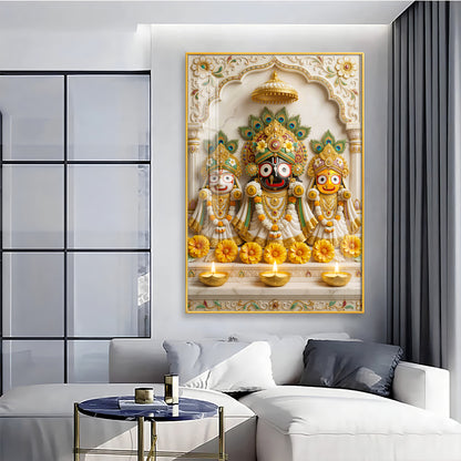 Shri Jagannath Bhagwan Premium Acrylic Vertical Wall Art