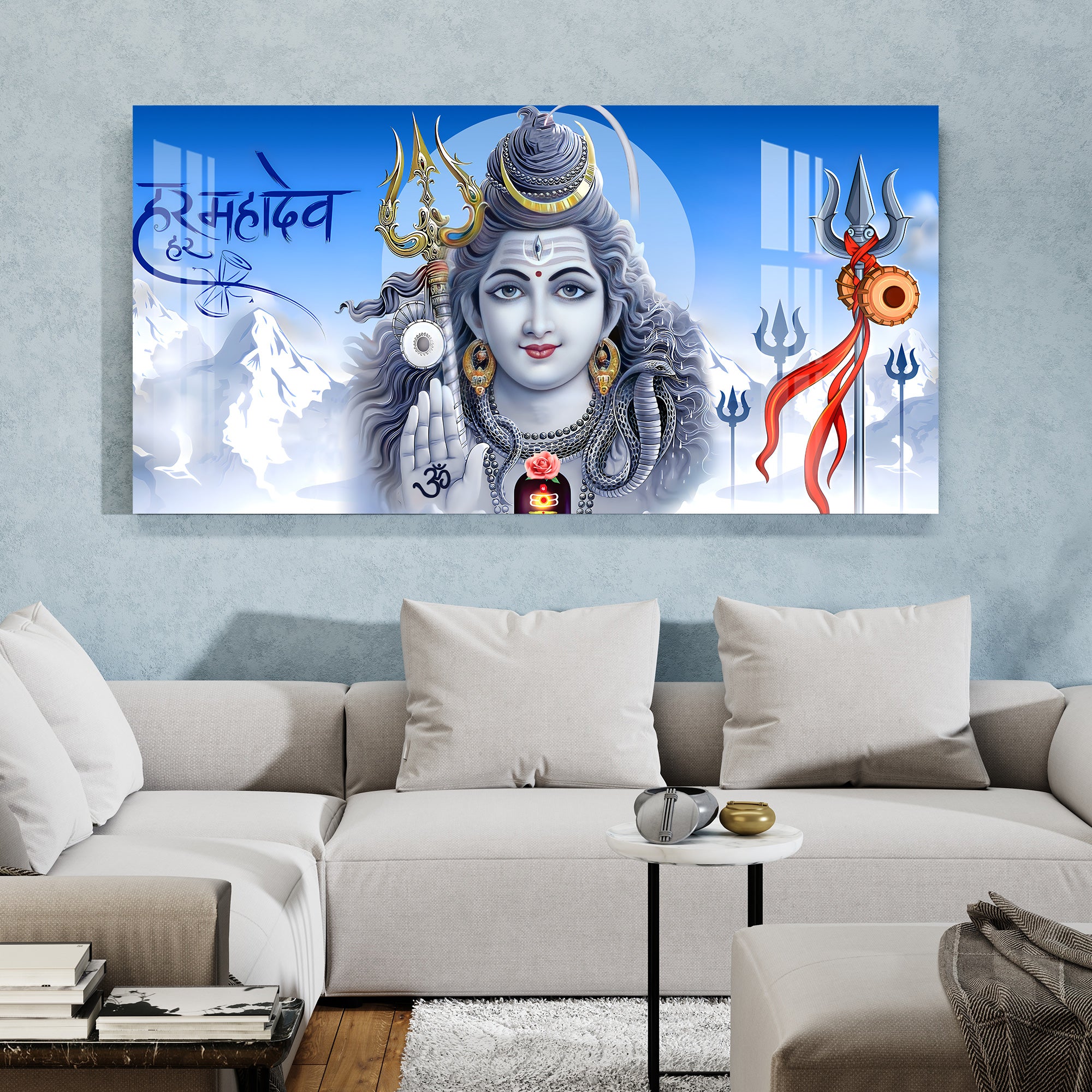 Om Namah Shivay Acrylic Wall Art