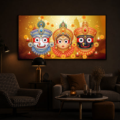 Jai Jagannath Modern Luxury Backlight Horizontal Wall Art