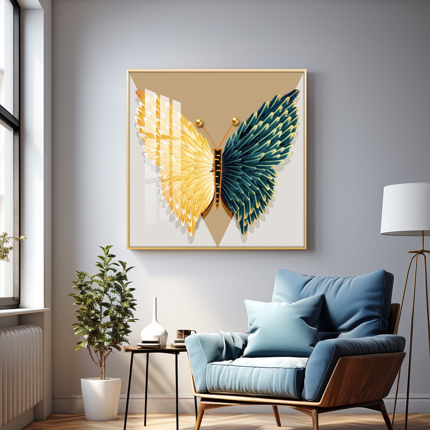 Majestic Monarch Premium Square Wall Art