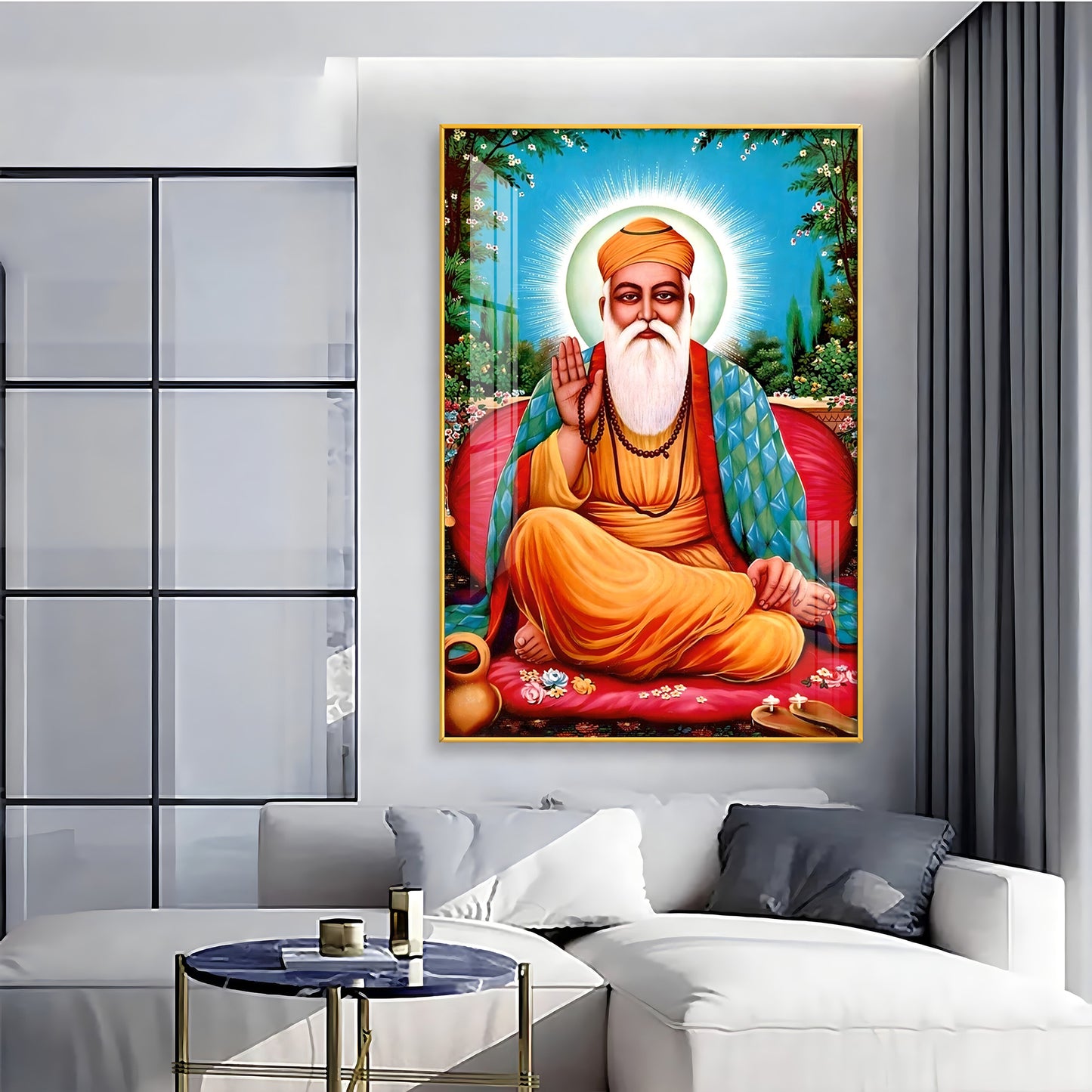 Tranquil Guru Ji Premium Vertical Acrylic Wall Art