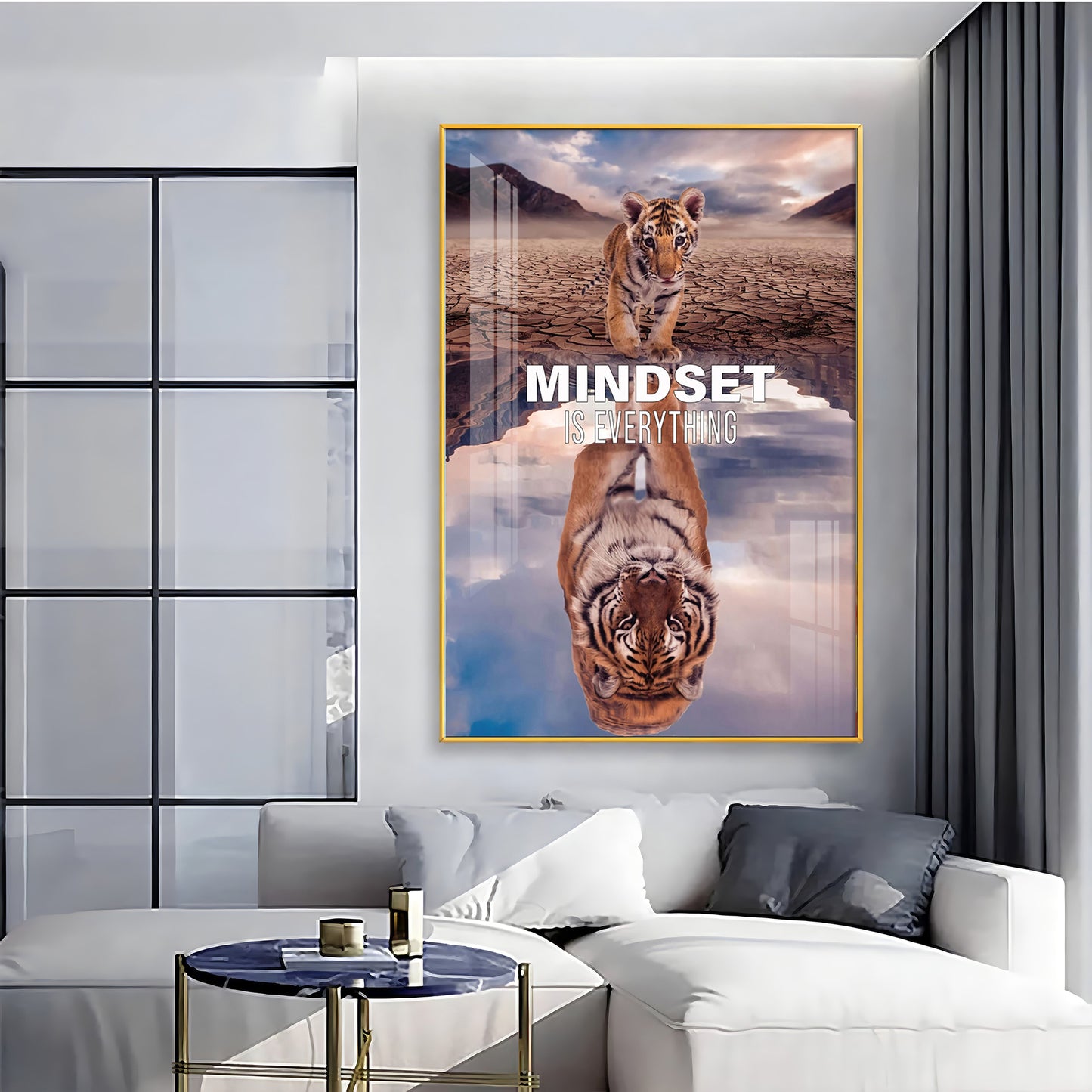 Mindset Is Everything Premium Acrylic Vertical Wall Art