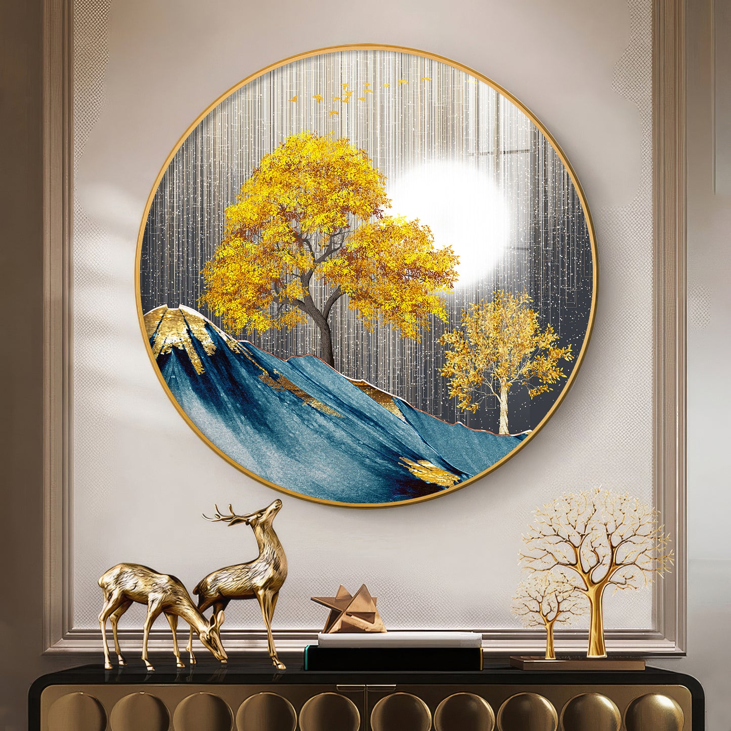 Dreaming Forest Premium Acrylic Round Wall Art