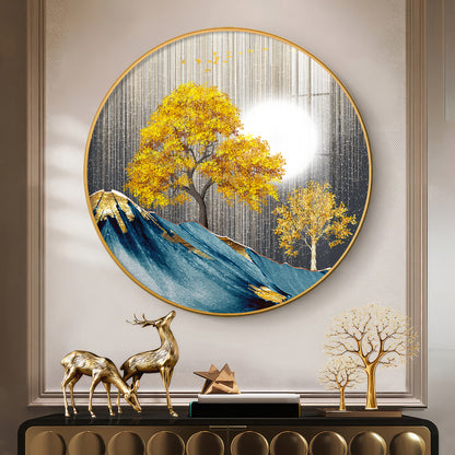 Dreaming Forest Premium Acrylic Round Wall Art