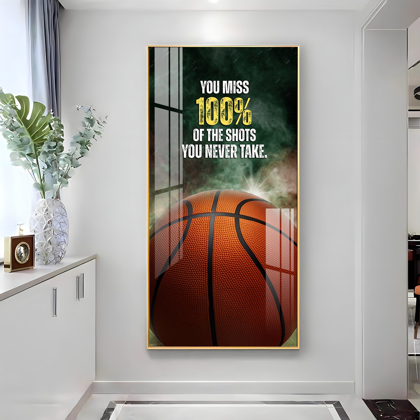 You Miss 100% Of The Shots Premium Acrylic Vertical Wall Art