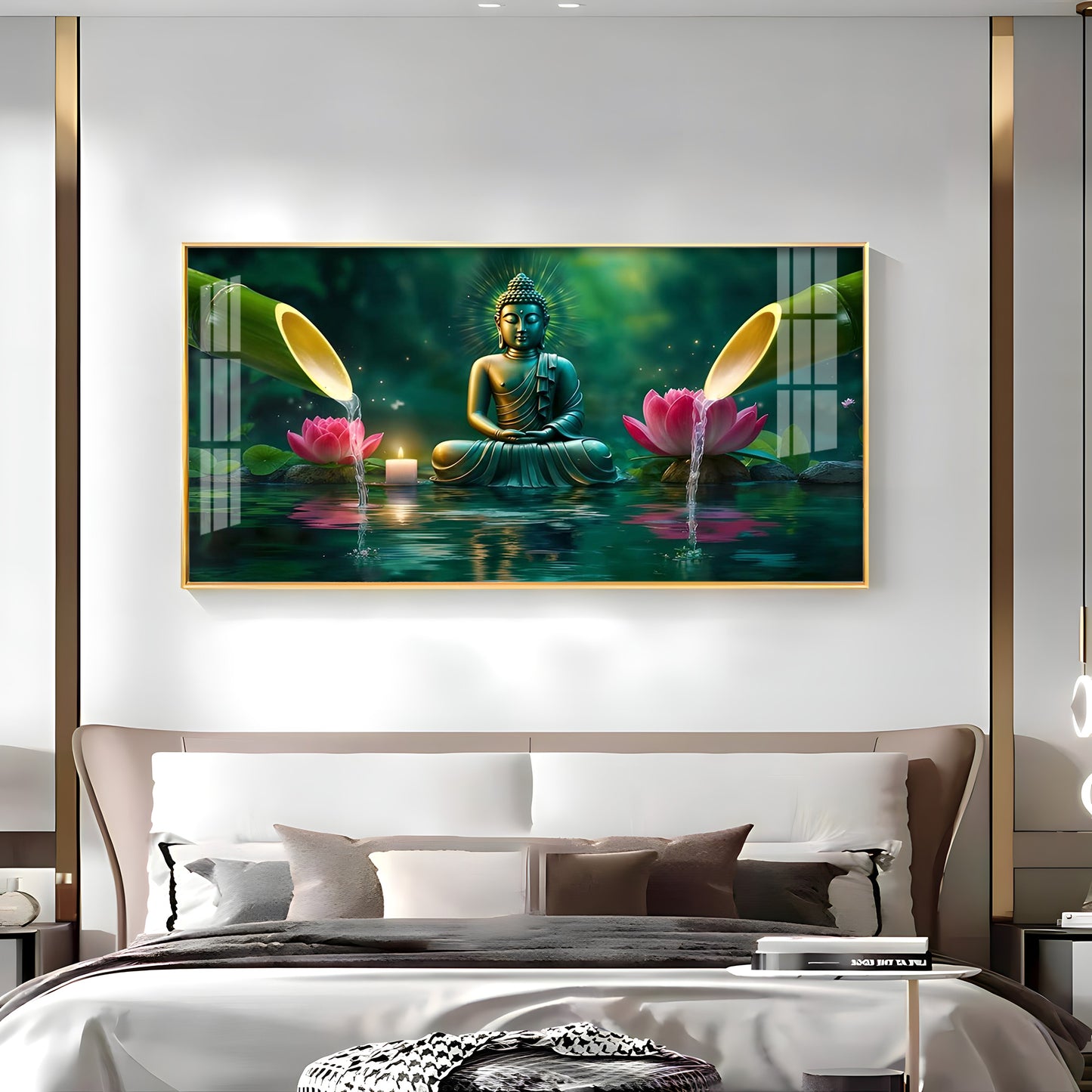 Deep Meditating Buddha Premium Acrylic Horizontal Wall Art