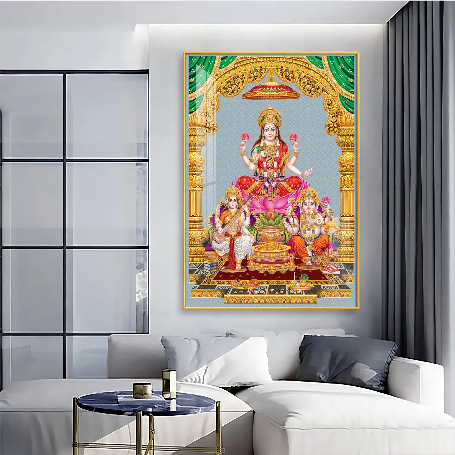 Sacred God And Goddess Premium Acrylic Vertical Wall Art