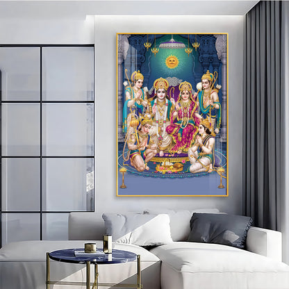 Ram Parivar Premium Acrylic Vertical Wall Art