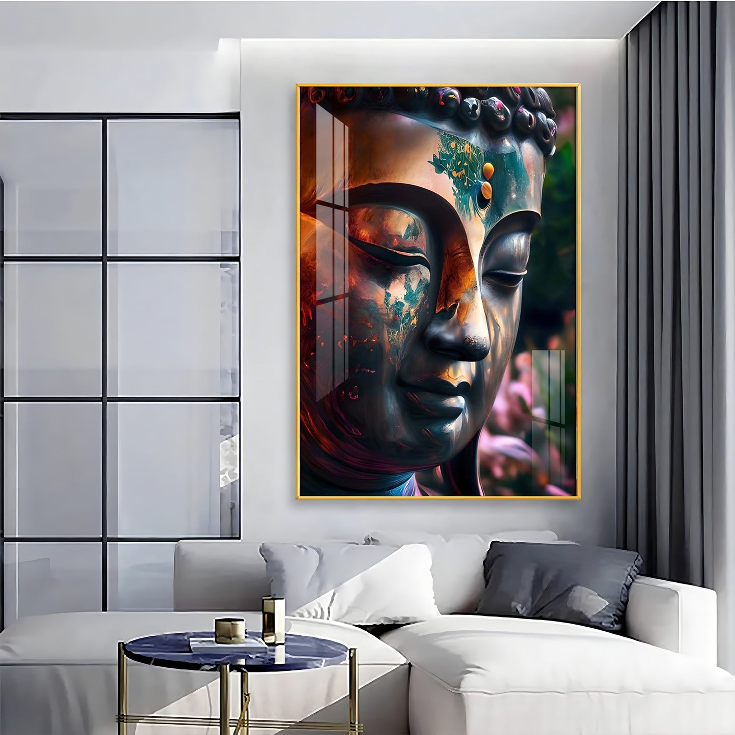 Buddha Premium Acrylic Vertical Wall Art