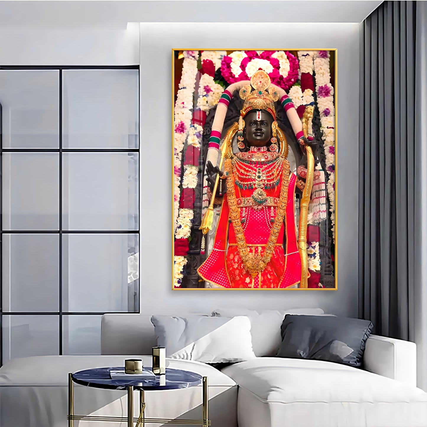 Ram Lalla Premium Acrylic Vertical Wall Art