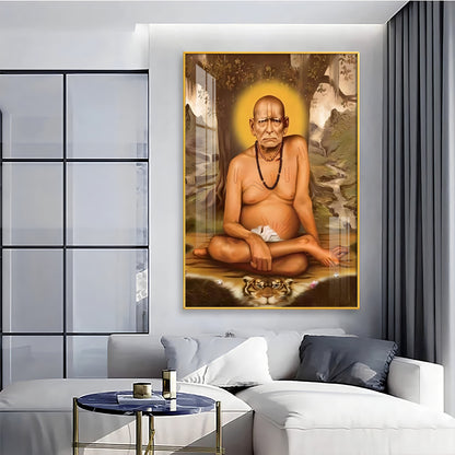 Elderly Shri Swami Samartha Premium Vertical Acrylic Wall Art