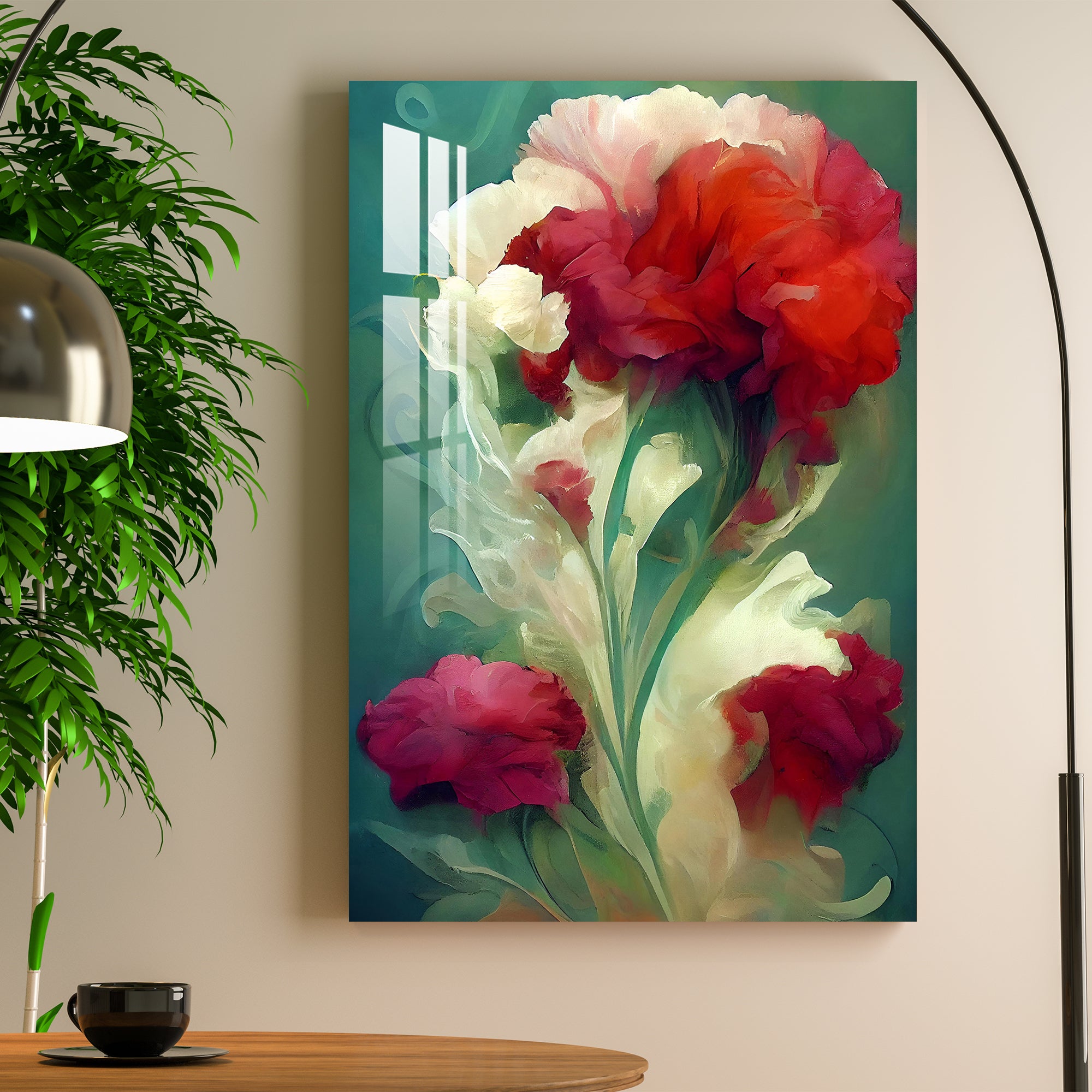 Poetic Flowers Acrylic Wall Art