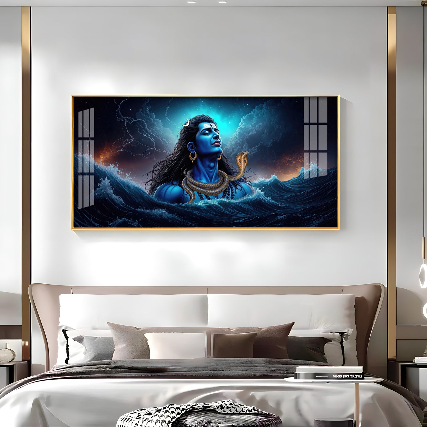 Divine Mahakal Premium Acrylic Horizontal Wall Art