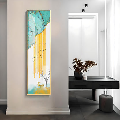 Golden Showers Premium Acrylic Vertical Wall Art