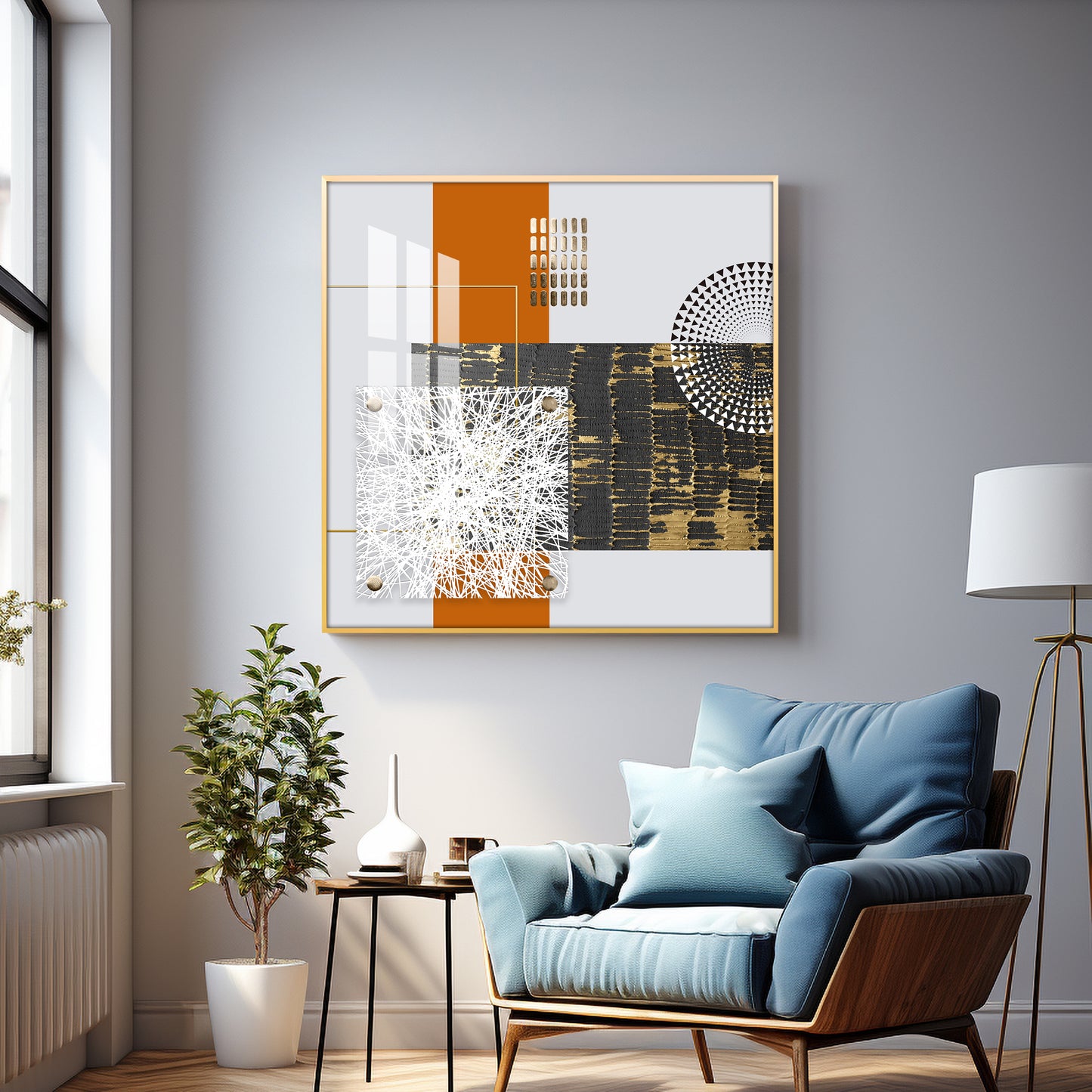 Modern Aesthetics Premium Acrylic Square Wall Art