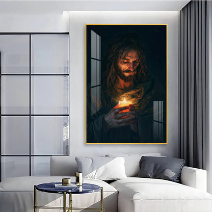 Jesus Christ Faithful Inspiration Premium Acrylic Wall Art