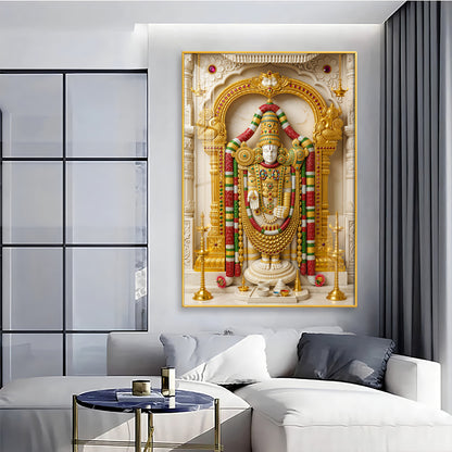 Divine Shree Venkateswara Premium Acrylic Vertical Wall Art