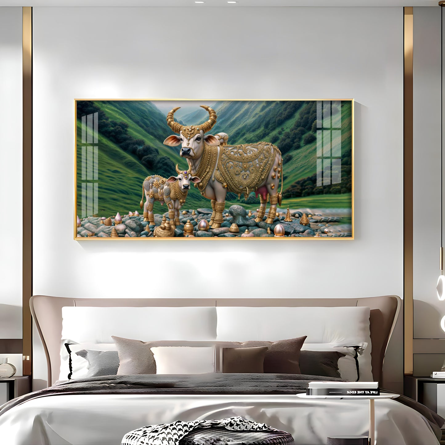 Mythological Cow Premium Acrylic Horizontal Wall Art