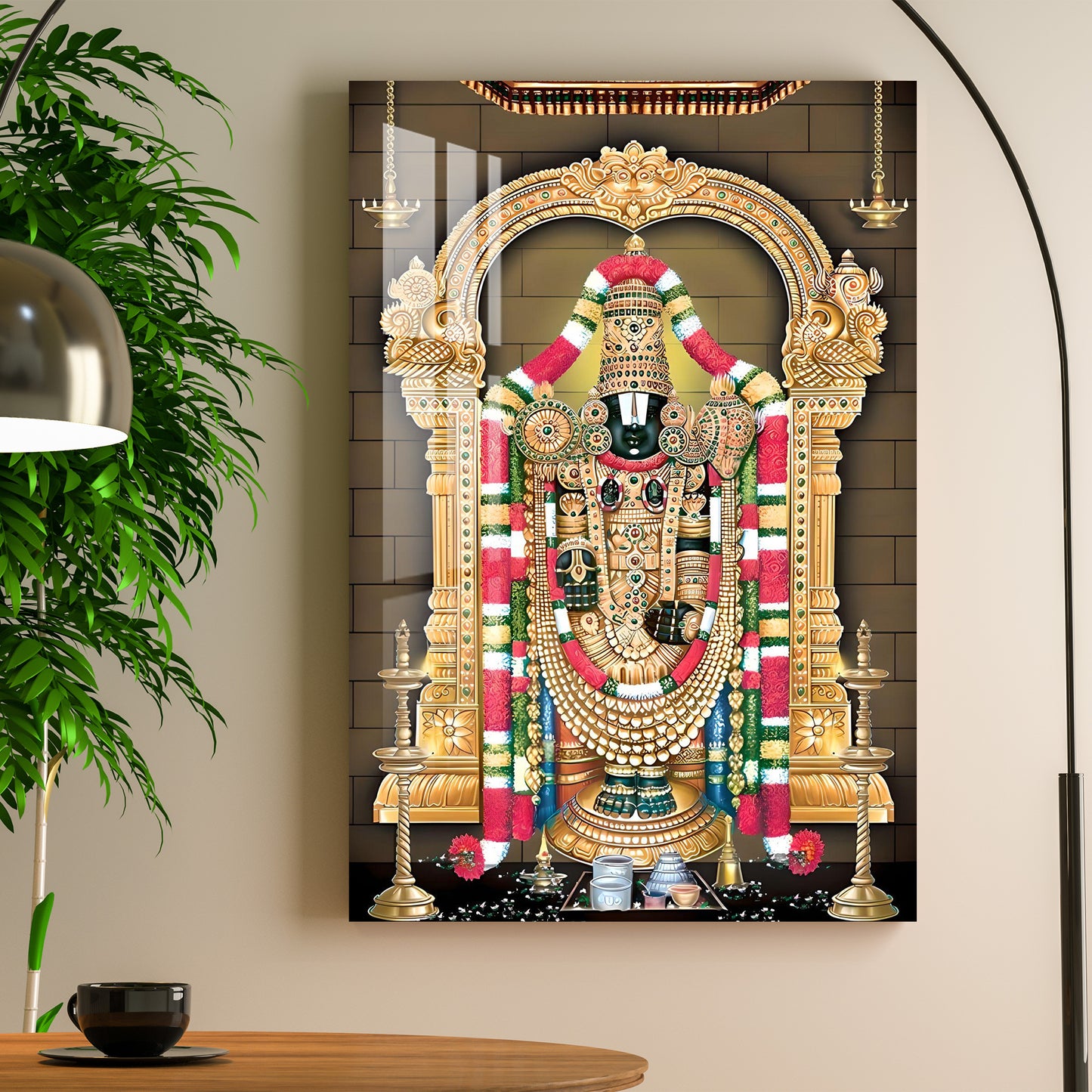 Lord Tirupati Acrylic Wall Art