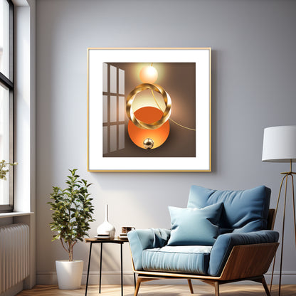 Light And Shadow Premium Acrylic Square Wall Art