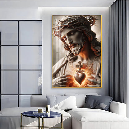 Divine Jesus Heart Premium Acrylic Wall Art