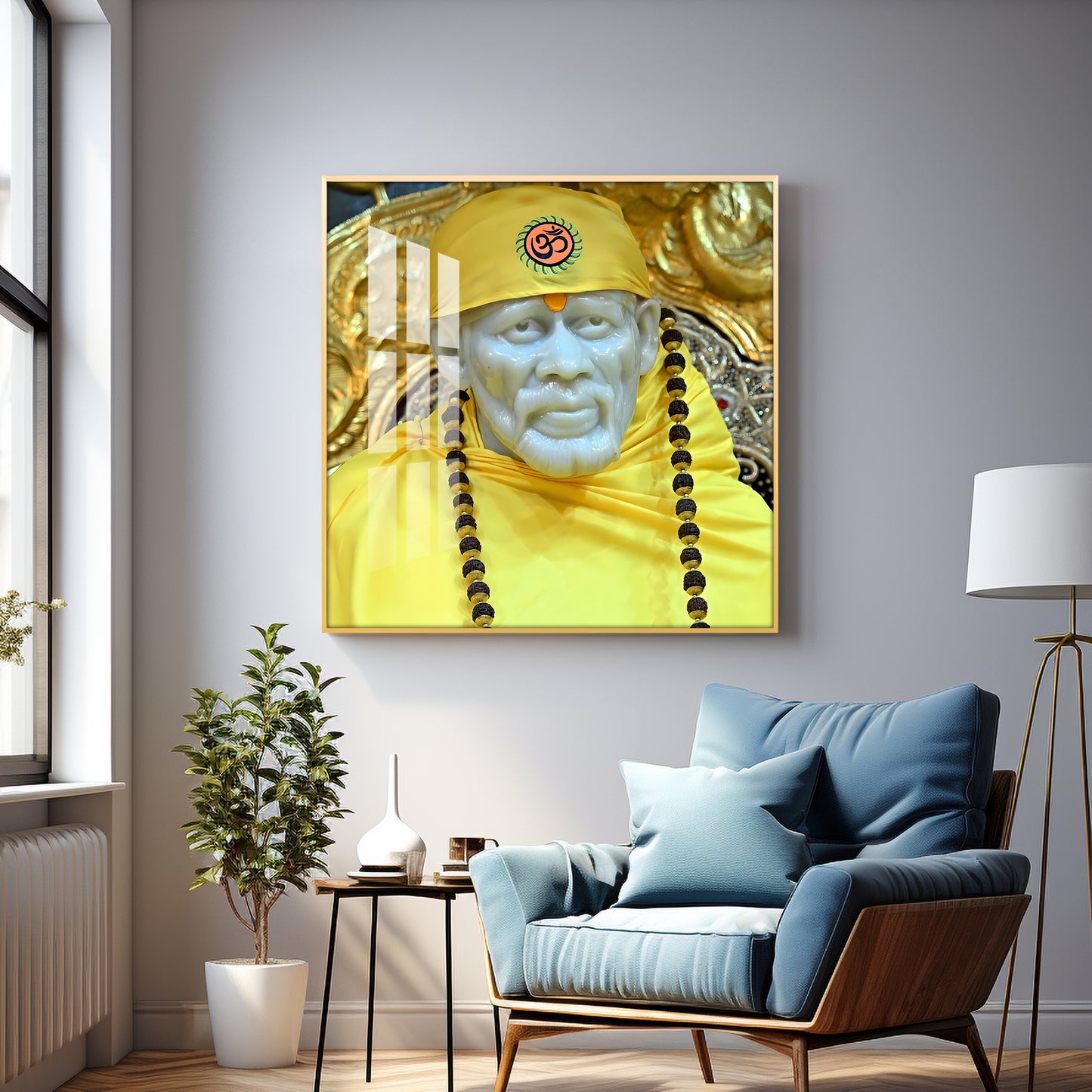 Jai Shree Sai Premium Acrylic Square Wall Art