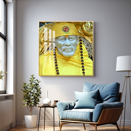 Jai Shree Sai Premium Acrylic Square Wall Art