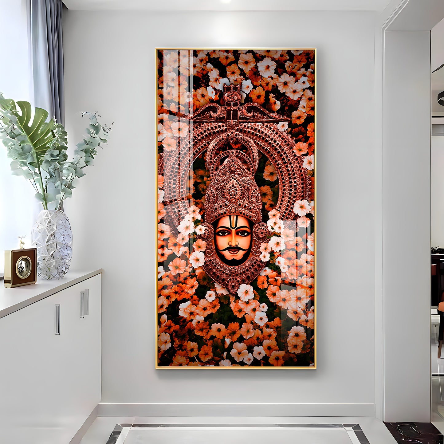 Jai Shree Shyam Premium Acrylic Vertical Wall Art