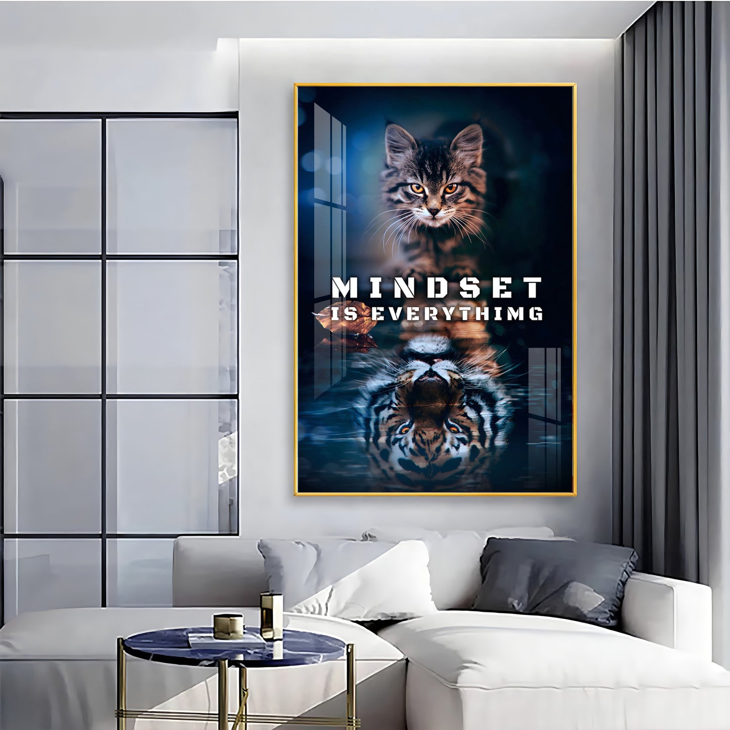 Mindset Is Everything Premium Acrylic Vertical Wall Art