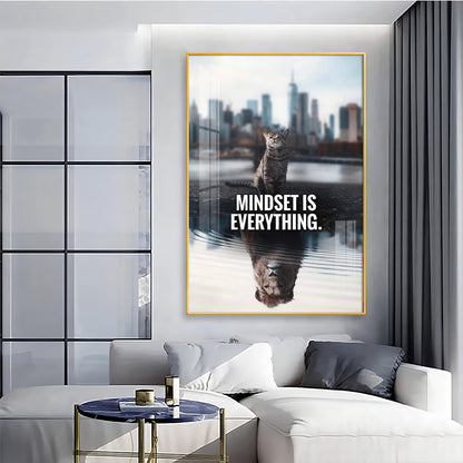 Mindset Is Everything Premium Acrylic Vertical Wall Art