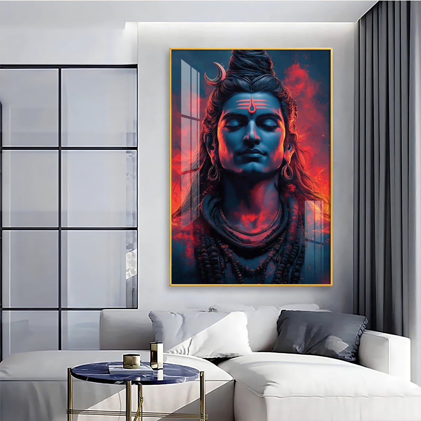 Eternal Essence Of Lord Shiva Premium Acrylic Wall Art