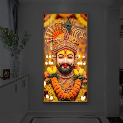 Hare Ka Sahara Modern Luxury Backlight Vertical Wall Art