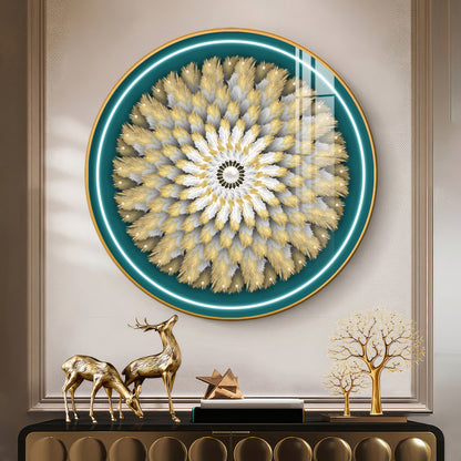 Majestic Whirl Premium Acrylic Round Wall Art